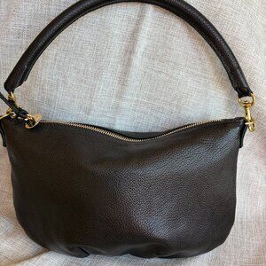 Clare  V. Petit Moyen Handbag in Black Pebble Grain Leather Excellent Condition